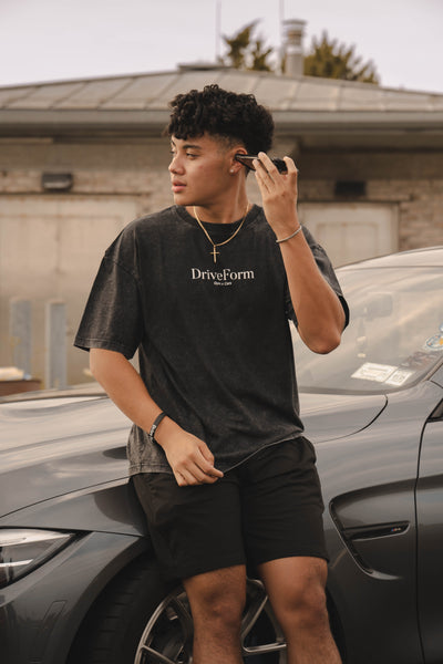 Ocean Drive Vintage Wash Premium Tee (Charcoal)